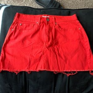 Red, Denizen from Levi’s, High-Rise Mini Skirt